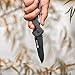 TRUE TRUEBLADE Lightweight Everyday Pocket Knife | Super Sharp Black Oxidized Stainless Steel Partially Serrated Pocket Knife