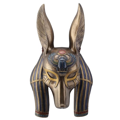 Veronese Design Mask of Anubis The Jackal God Sculptured Wall Hanging