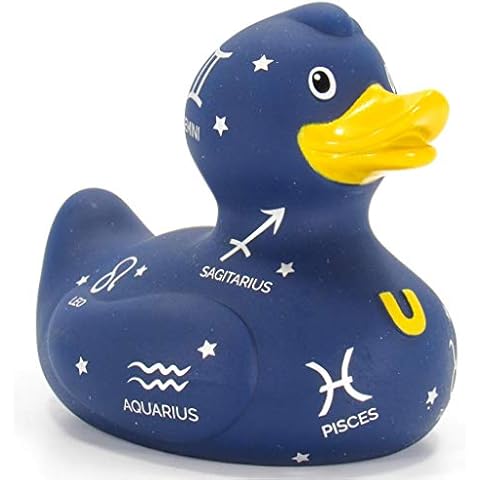 Zodiac Duck (Star Birth Sign) Rubber Bath Toy by Bud Ducks | It's written in the stars! | Gift Ready Packaging | Child Safe | Collectable Cover