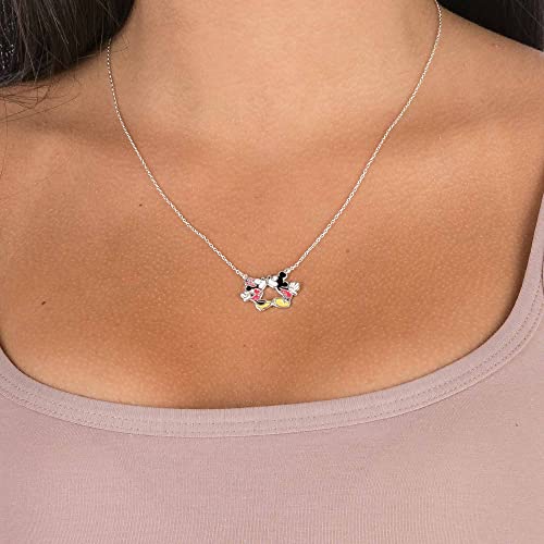 Disney Mickey & Minnie Mouse Pendant Necklaces – Officially Licensed Jewelry for Women – 18K Gold or Silver-Plated Styles3