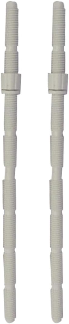 2pcs Dual Flush Push Button Rods Extended Threaded Toilet Tank Flushing Rods Compatible with Universal Toilet Push Button Replacement Parts