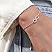 CHIC & ARTSY Infinity Bracelets 925 Sterling Silver Infinity Love Bracelet for Women Infinity Sign Bracelet Best Friend Jewelry for Ladies