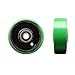 4" x 2" Green Polyurethane on Black Semi Steel Cast Iron Wheel Only with Precision Ball Bearing - 1/2" Bore - 700 lbs Capacity per Wheel - Service Caster Brand