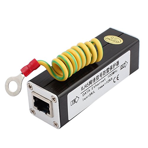 Uxcell a16042900ux0854 N-989IP RJ45 Port POE Network Signal Surge Protector Lightning Arrester