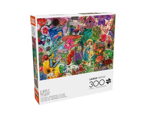 Rompecabezas de 300 piezas Buffalo Games - Lars Stewart: Collage de Jardinería Colorida, para Adultos, Tamaño Final 21,25 x 15 pulgadas miniatura 3