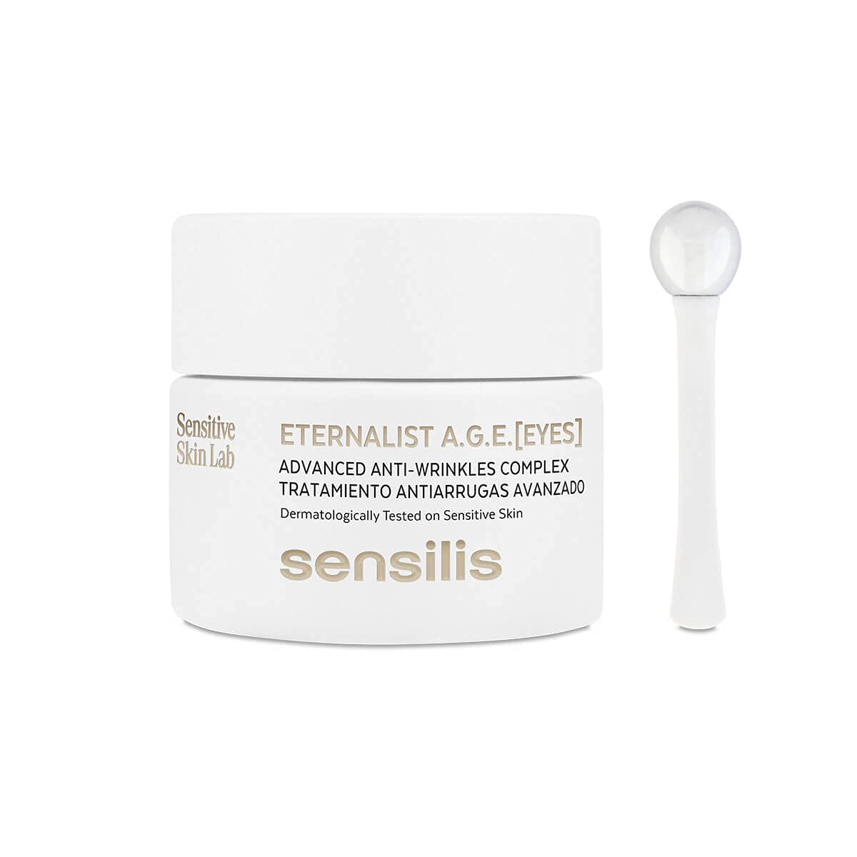 Sensilis - Eternalist A.G.E. Eyes, Contorno Ojos Antiarrugas, Nutrición Profunda Pieles Maduras Secas, Reduce Bolsas y Ojeras, con Antioxidantes Ácido Hialurónico y Cafeína - 20 ml
