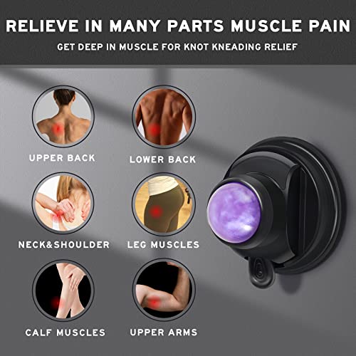 Nxcylw Massage Ball Roller,Wall Mountable Suction Cup Muscle Massage Ball,Back And Neck Shoulder Psoas Hip Trigger Point Massager Tool,Relieve Muscle And Joint Pain Relax Full Body #TOP5