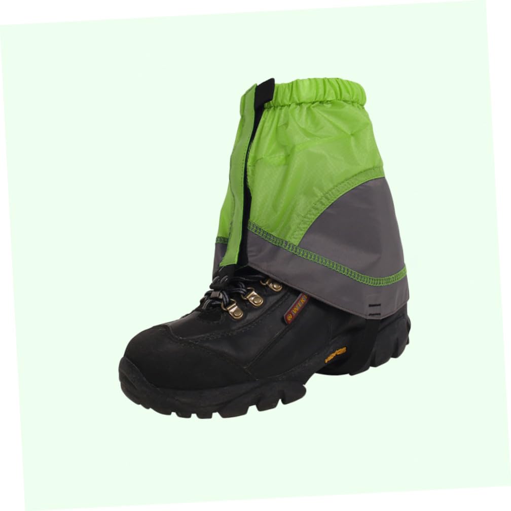 BESPORTBLE Lot De 3 Paires De Guêtres De Cheville Légères Et Essentielles pour Chaussures De Randonnée Vert Gris Non-