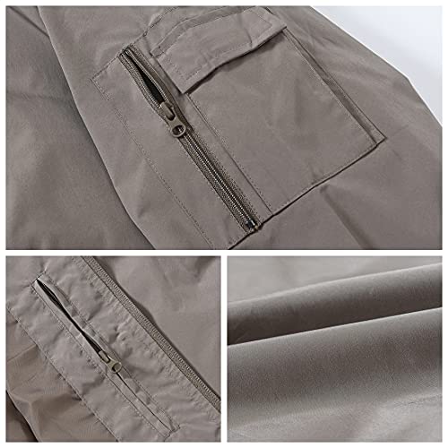 Image of Gopune Men's Windproof Bomber Jacket Lightweight Windbreaker Outdoor Golf Fashion Coat