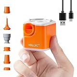 Portable Air Pump for Inflatables, 2400mAh Ultra Powerful Mini Air Mattress Pump with Camping Light, 4.5kPa Electric Air Pump Camping Gear for Pool Float, Air Mattress,Vacuum Storage Bags