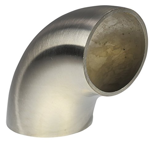 Badtke Edelstahl Rohrbogen 90 Grad, geschweißt, Korn 240 geschliffen, Bauart 3, Werkstoff 1.4541, 42,40 x 2,00 mm Cover