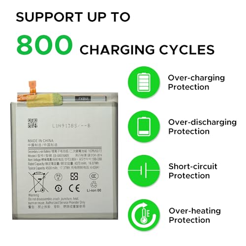 Image of For Galaxy A51 5G Battery Replacement, (Not for 4G) EB-BA516ABY Battery Compatible With Samsung Galaxy A51 5G with Installation Instruction & Repair Toolkit SM-A516F, SM-A516F /DSN, SM-A516N