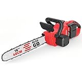 16' Cordless Chainsaw,42V Brushless Electric Chainsaw,2 x...