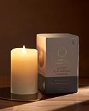 Simply Collected Flickering Flameless Candles Battery Operated with Timer, 800+ Hours Realistic 3D M