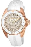 Invicta Women's Angel Stainless Steel Quartz Watch with Silicone Strap, White, 20 (Model: 22704)