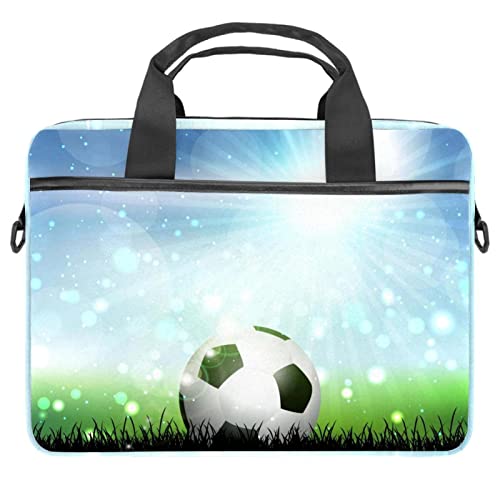 Sac à bandoulière pour ordinateur 13-14.5 pouces motif football sacoche PC
