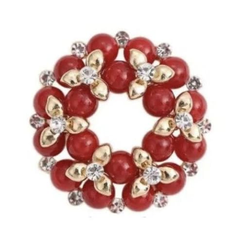 ゴールドの実リースブローチ