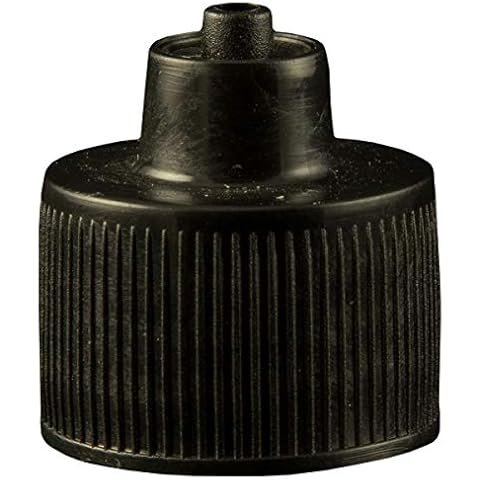 Jensen Global JGC-512-10 Luer Lock Bottle Cap Black for Bottles with Neck Size 20-410, Bag of 10 Cover