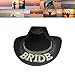 Wedding Party Cowgirl Hat for Bridal Large Brim Role Play Cowboy Fashion Music Festival Bachelorette Party Cap Sun Hat