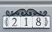 NACH KA-OLDWORLD-5 Address Sign Plaque for House Numbers, Old World, Cast Iron, 5