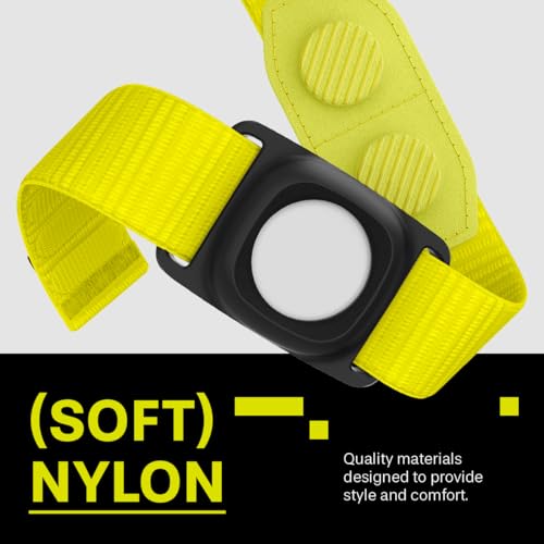 MAG-iT Magnetic Golf Rangefinder/Range Finder Strap Designed for AirTag Tracker and GPS for Golf Cart - Neon Yellow - Thumbnail 5