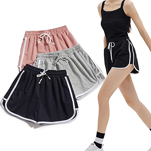 Listado de Pantalones cortos deportivos para Mujer - los preferidos. 42 Paquete de 3 Pantalones Cortos de Correr para Mujer, Shorts Deportivos de Moda, Ligero y Transpirable, Puede Utilizarse Como Ropa Informal, Ideal para Gym, Yoga, Ejecutar, Negro&...