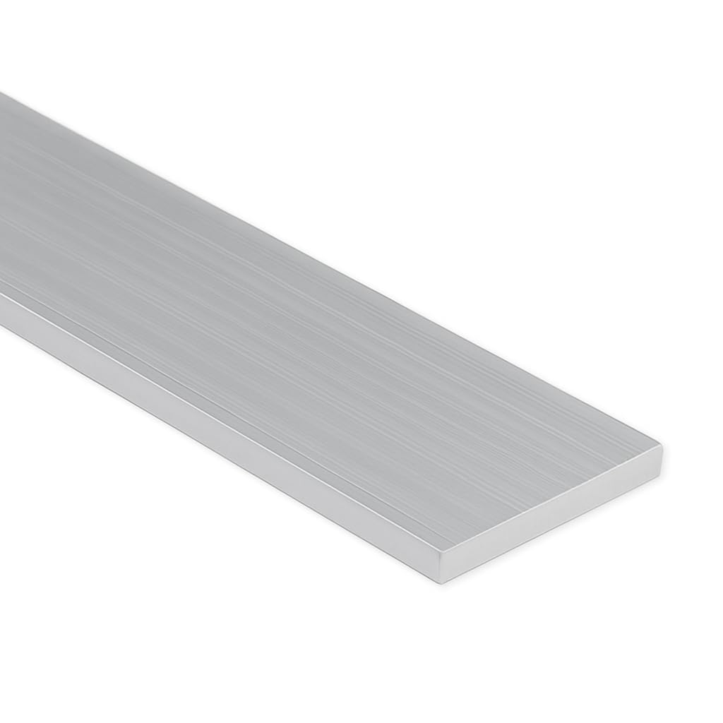 6 FT - 1" x 1/4" Aluminum Flat Bar 6063 Alloy T-6 Temper
