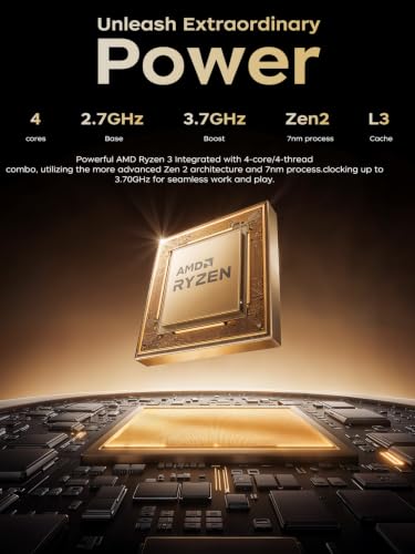 Image of KAIGERR Gaming Laptop, Laptops with AMD Ryzen 4300U(Up to 3.7GHz), 16GB DDR4 512GB SSD Laptop Computer, 16.0inch Windοws 11 Laptop, 1920P FHD Display, WiFi 6, USB3.2, Type C, Webcam Cover Slide