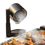 Yoicee Portable Range Hood - Detachable Aluminum Grease Filter, 3 Speed Exhaust Fan for Indoor & Outdoor RV Cooking, Compact Kitchen Ventilation for BBQ, Grilling, and Stovetop Use, Black