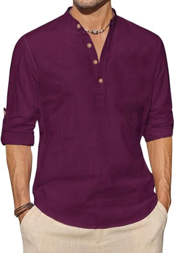 Image of Vida Loca Light Yellow Color Men Solid Cotton Blend Straight Kurta Shirt