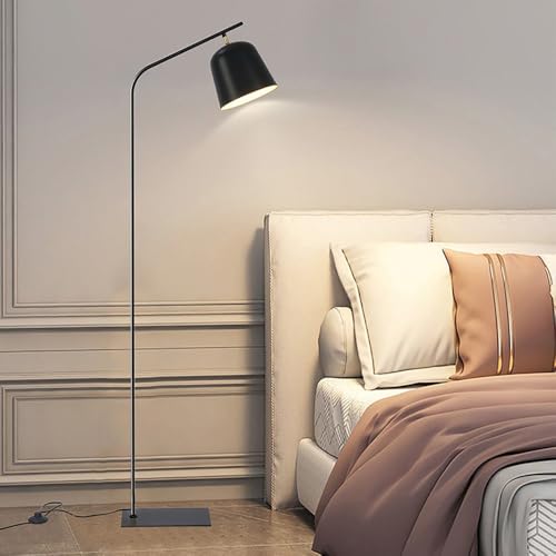 Lampadaire moderne E27 lampe sur pied salon bureau noir - 3