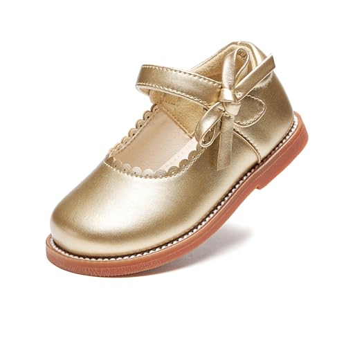 Image of PHIRAMIN Toddler Girl Mary Jane Student Oxford Shoes-Little Girl School Uniform Shoes for Wedding Party
