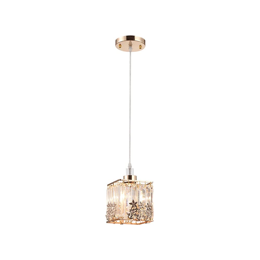 Iluminación para sala de estar y dormitorio con lámpara de cristal mini E27