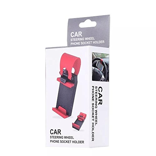 Suporte Veicular de Volante Para Celular, Smartphone, Iphone, GPS - VexDrive Cinza