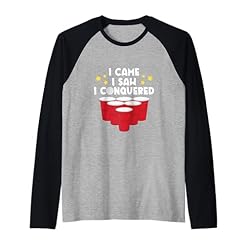 "Buy the Victory: Raglan Baseball Tee for Beer Enthusiasts" – I Came I Saw I Conquered