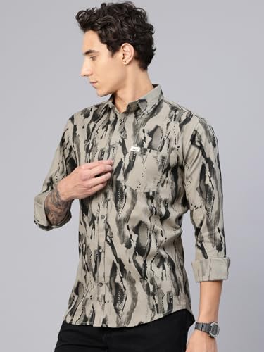 Image of Majestic Man Stylish Abstract Print Casual Shirt - Pure Cotton| Full Sleeve | Trendy & Comfortable