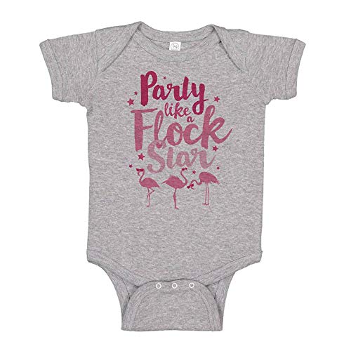 TATY Kids Party Like a Flock Star Funny Flamingo Baby Infant Bodysuit