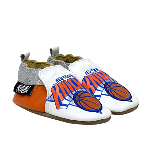 Robeez RBB12817-100 Baby Boys And Girls Nba Basketball Team Soft Soles Slip-Resistant Crib Shoes Slippers cover
