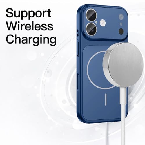 Image of SHINESTAR Converter Case for iPhone 16 | Premium Protective Mag-Safe Cover | iPhone 17 Pro / 17 Pro Max Series Style Design | in-Built Camera Guard | Wireless Charging Compatible - Blue