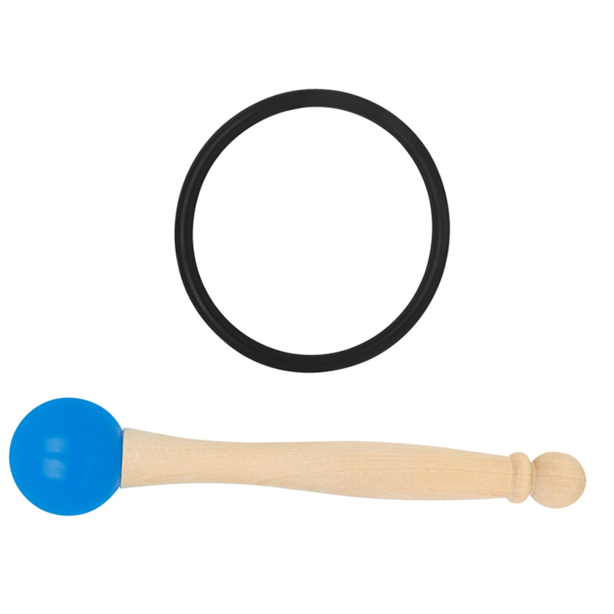 ibasenice 3sets Mallet Per Ciotola Cantata Legno e Gomma Strumento Per Musicisti e Principianti Accessorio Per Ciotole Sonore e Percussioni Design Ergonomico e Antiscivolo Per Appassionati