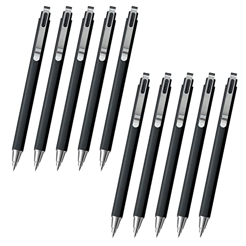 Sakura Crepas Gel Ink Ballpoint Pen Ballpoint Sign iD Plus Pure Black 0.5mm Pack of 10 GBR355#49(10)