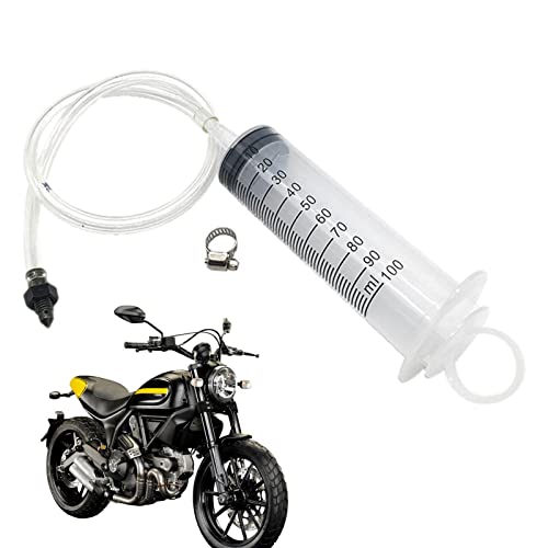Fowybe Kit spurgo Olio Freni,Dispositivi di spurgo dell'olio del Freno Idraulico per motociclette con Viti per Tubi - Kit di spurgo Bici da Viaggio per Scooter, Moto