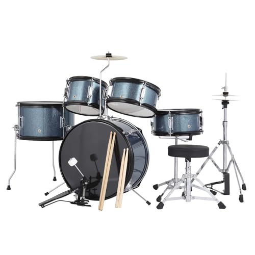 Garvee 5-Piece Drum Set, Complete Beginner Percussion Set Music Practice by Garvee - Used condition - US$121.12