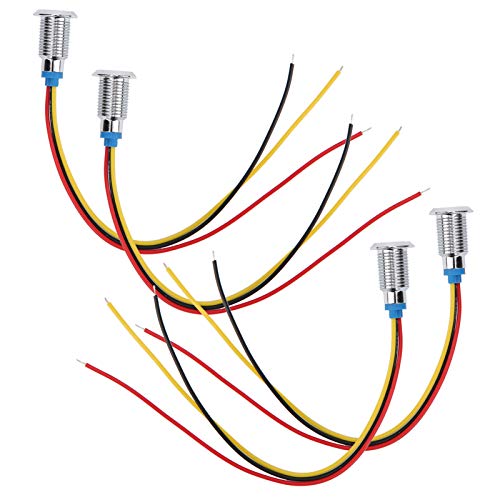 Set de 4 LED redondos anodizados comunes 10mm miniatura 1