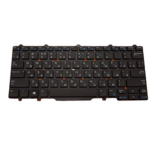 Homyl Teclado De Notebook Russo RU Para Dell Latitude 3340 E3340 E5450 E7450