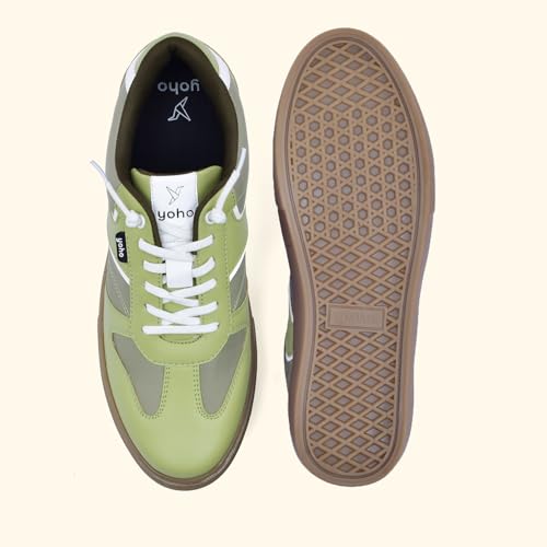 Image of YOHO Stride Men's Trendy Colour-Blocked Slip-On Sneakers (SoS)