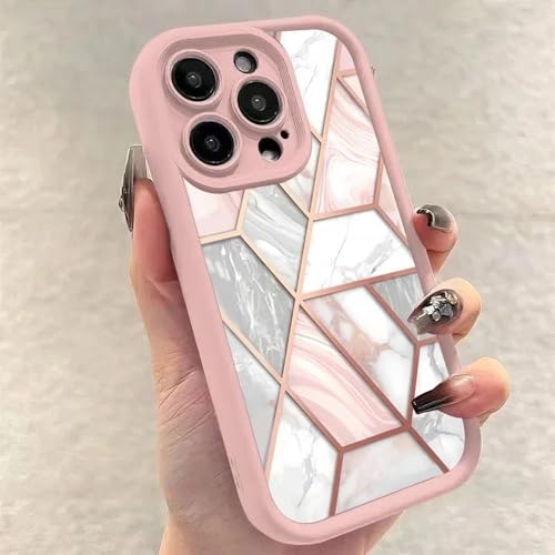 Coque silicone marbre pour iPhone 16 Pro Max et modèles antérieurs