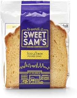 Sweet Sam’s Iced Lemon Pound Cake Individually Wrapped, 6-Pack, By GreenZep