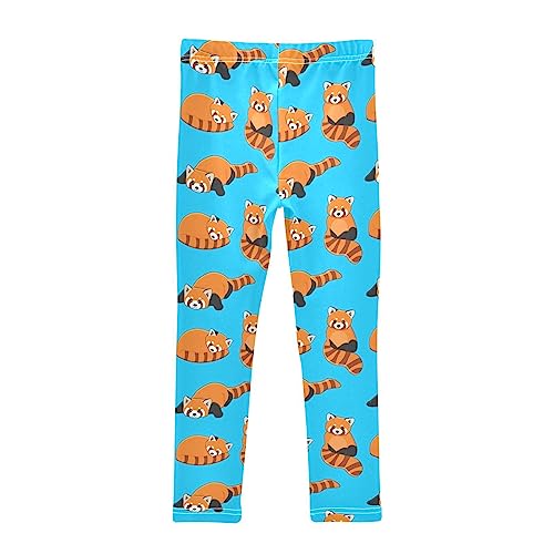 Cute Red Panda Pattern Girls Leggings Dance Running Workout Yoga Pants2