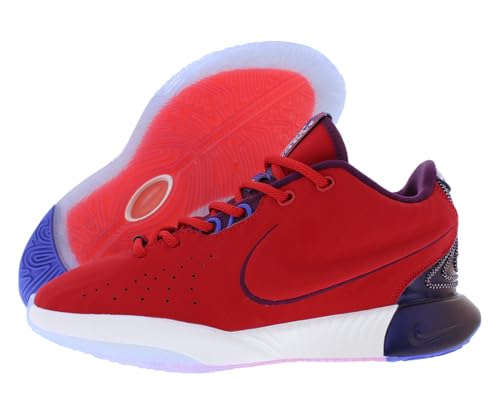 Nike Lebron XXI SE GS Boys Shoes Size 6.5, Color: University Red/Ivory/Bordeaux/Sunny Red